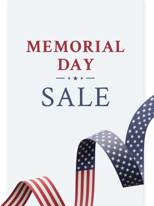 memorial day sale hero background graphic